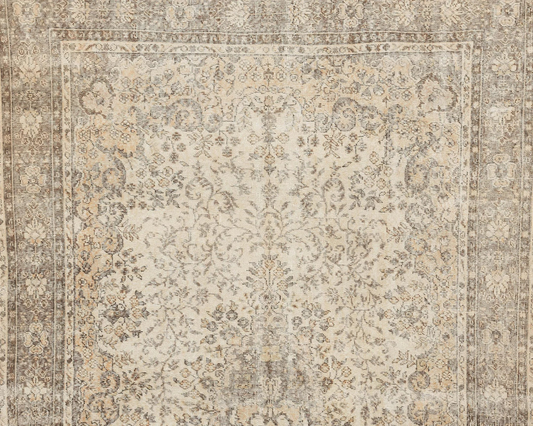 Multicolor Turkish Oushak Rug 6' 5" x 10' 4" Hand-Knotted | No. VR73349