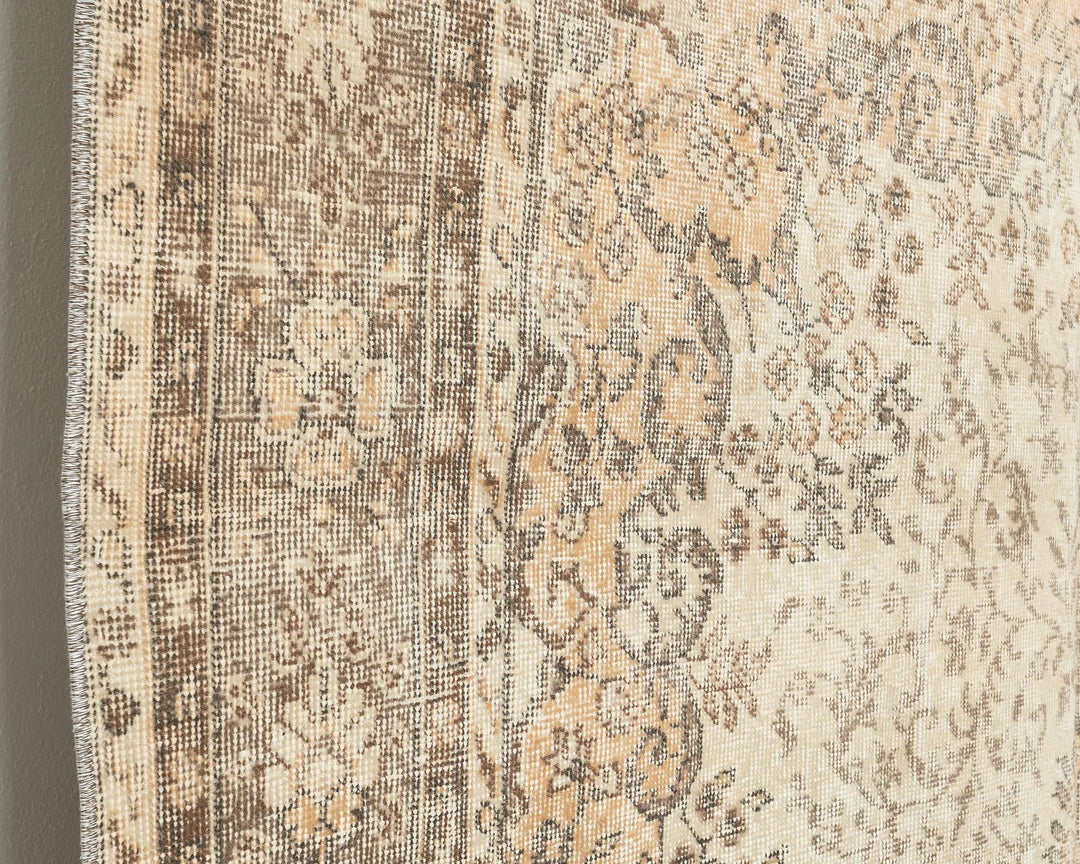 Multicolor Turkish Oushak Rug 6' 5" x 10' 4" Hand-Knotted | No. VR73349