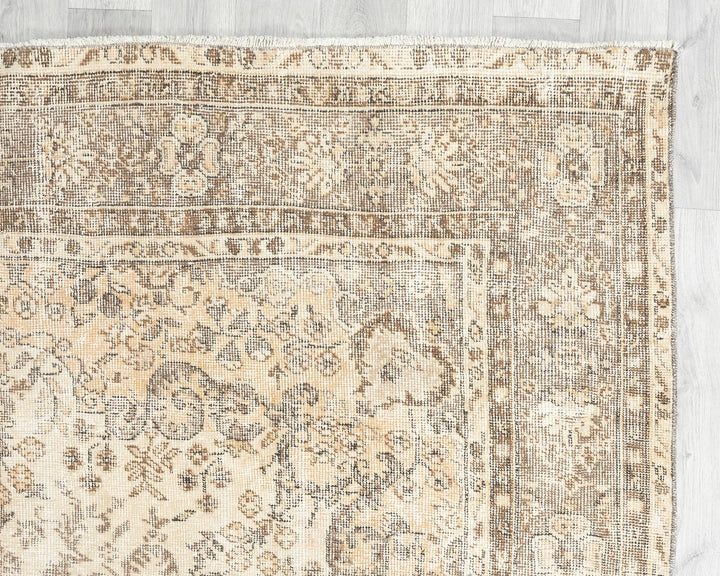 Multicolor Turkish Oushak Rug 6' 5" x 10' 4" Hand-Knotted | No. VR73349