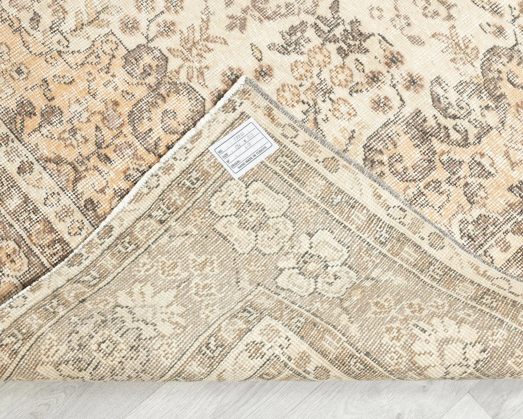 Multicolor Turkish Oushak Rug 6' 5" x 10' 4" Hand-Knotted | No. VR73349