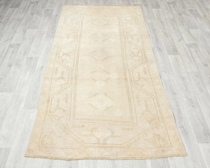 Multicolor Turkish Oushak Rug 4' 1" x 7' 3" Hand-Knotted | No. VR73370