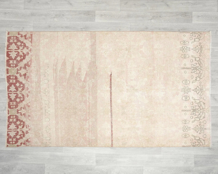 Multicolor Turkish Oushak Rug 3' 11" x 6' 10" Hand-Knotted | No. VR73464