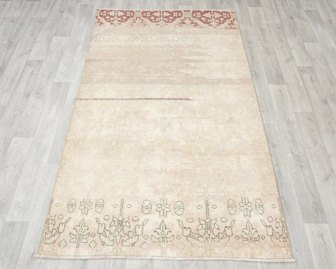 Multicolor Turkish Oushak Rug 3' 11" x 6' 10" Hand-Knotted | No. VR73464
