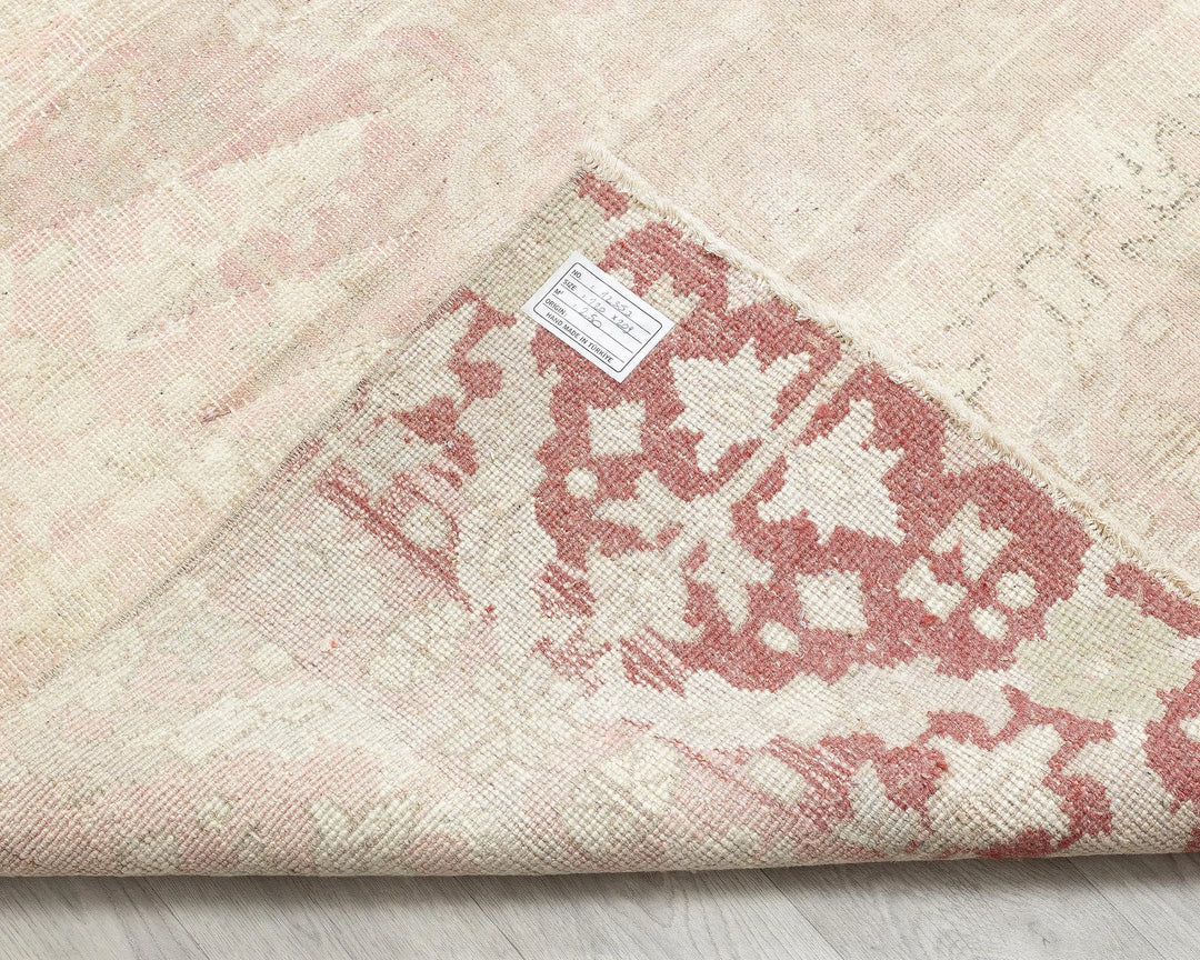 Multicolor Turkish Oushak Rug 3' 11" x 6' 10" Hand-Knotted | No. VR73464