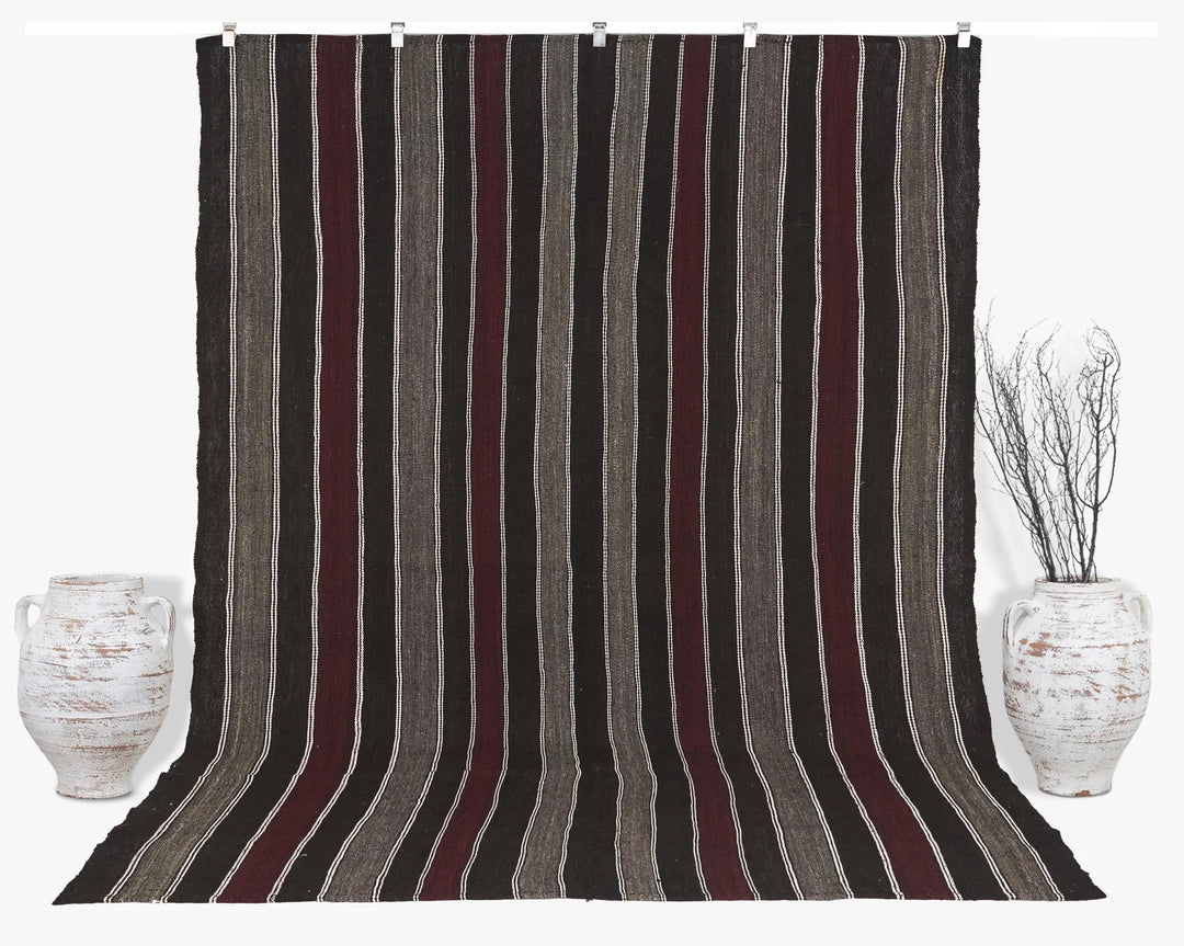 Multicolor Turkish Kilim Rug 9' 10" x 7' 5" Flat-Weave | No. VR73503