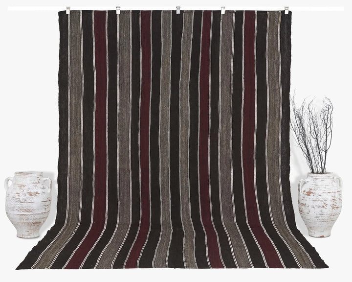 Multicolor Turkish Kilim Rug 9' 10" x 7' 5" Flat-Weave | No. VR73503