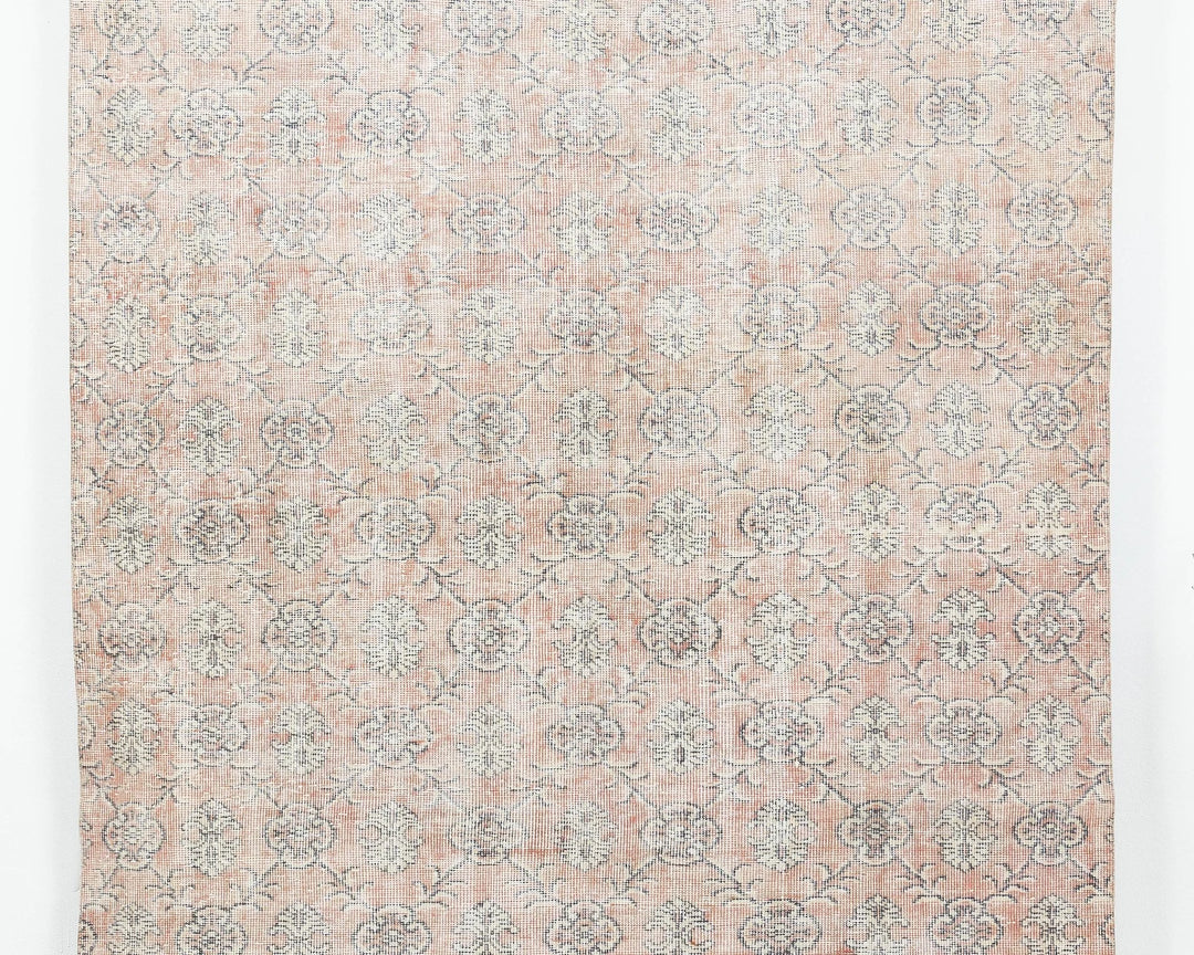 Multicolor Turkish Oushak Rug 5' 7" x 9' Hand-Knotted | No. VR73513