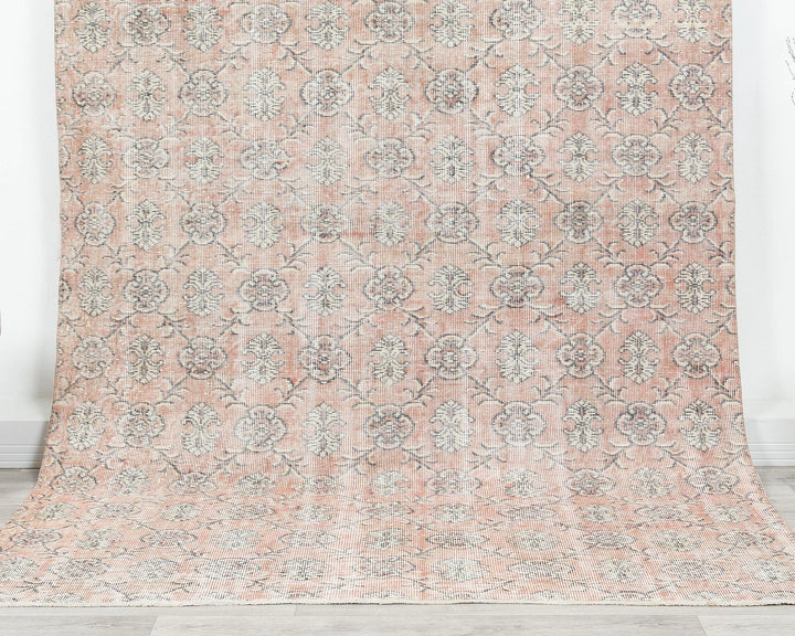 Multicolor Turkish Oushak Rug 5' 7" x 9' Hand-Knotted | No. VR73513