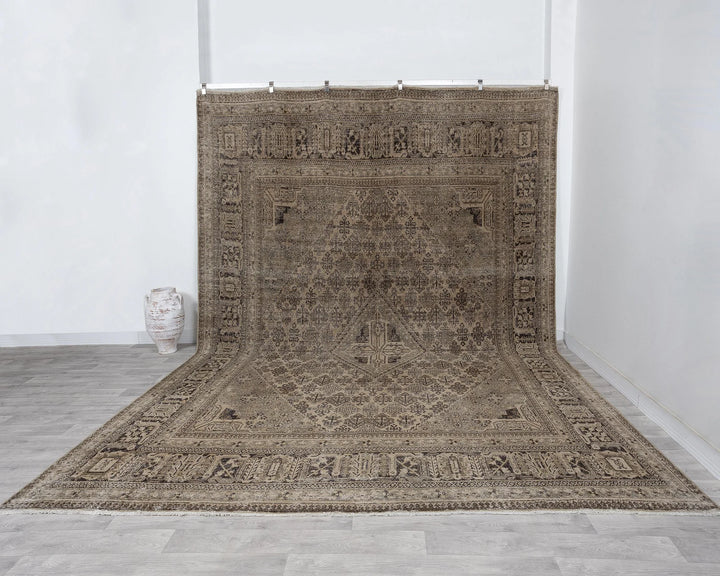Multicolor Turkish Oushak Rug 4' x 13' 4" Hand-Knotted | No. VR73526