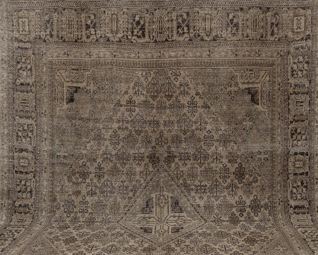 Multicolor Turkish Oushak Rug 4' x 13' 4" Hand-Knotted | No. VR73526