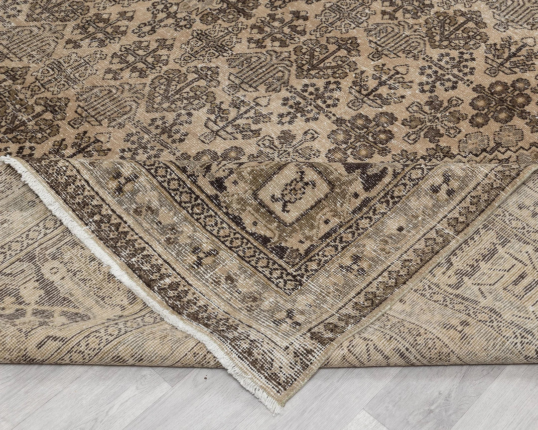 Multicolor Turkish Oushak Rug 4' x 13' 4" Hand-Knotted | No. VR73526