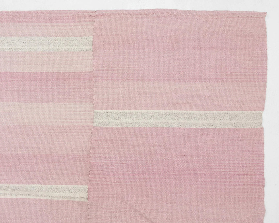 Pink Turkish Kilim Rug 10' 6" x 13' 1" Flat-Weave | No. VR73543