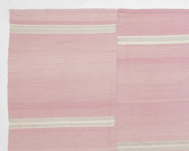 Pink Turkish Kilim Rug 10' 6" x 13' 1" Flat-Weave | No. VR73543