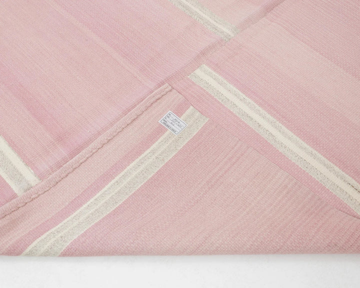 Pink Turkish Kilim Rug 10' 6" x 13' 1" Flat-Weave | No. VR73543