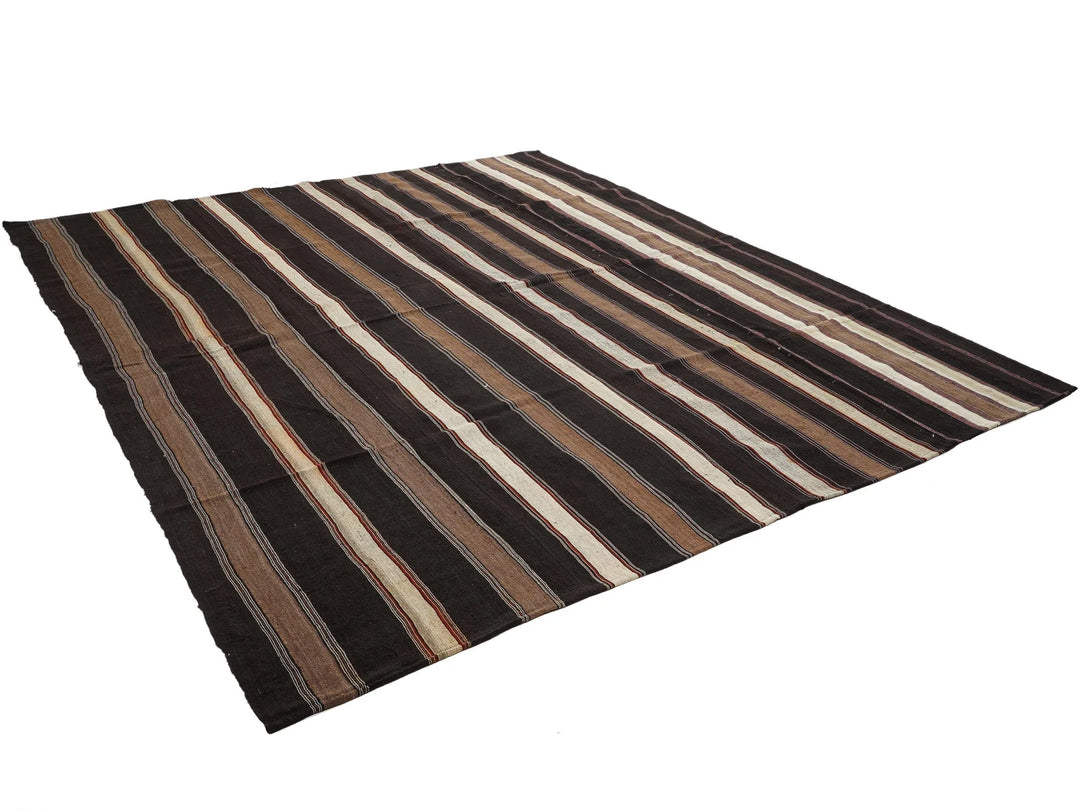Multicolor Turkish Kilim Rug 9' 6" x 11' 8" Flat-Weave | No. VR73631