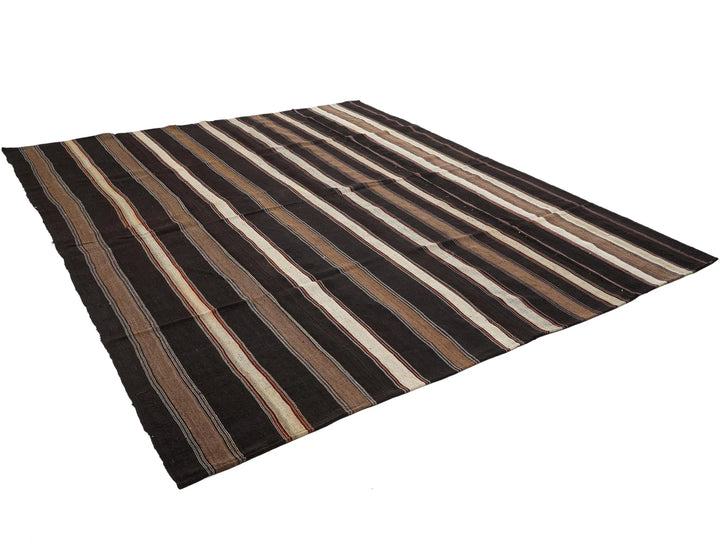 Multicolor Turkish Kilim Rug 9' 6" x 11' 8" Flat-Weave | No. VR73631