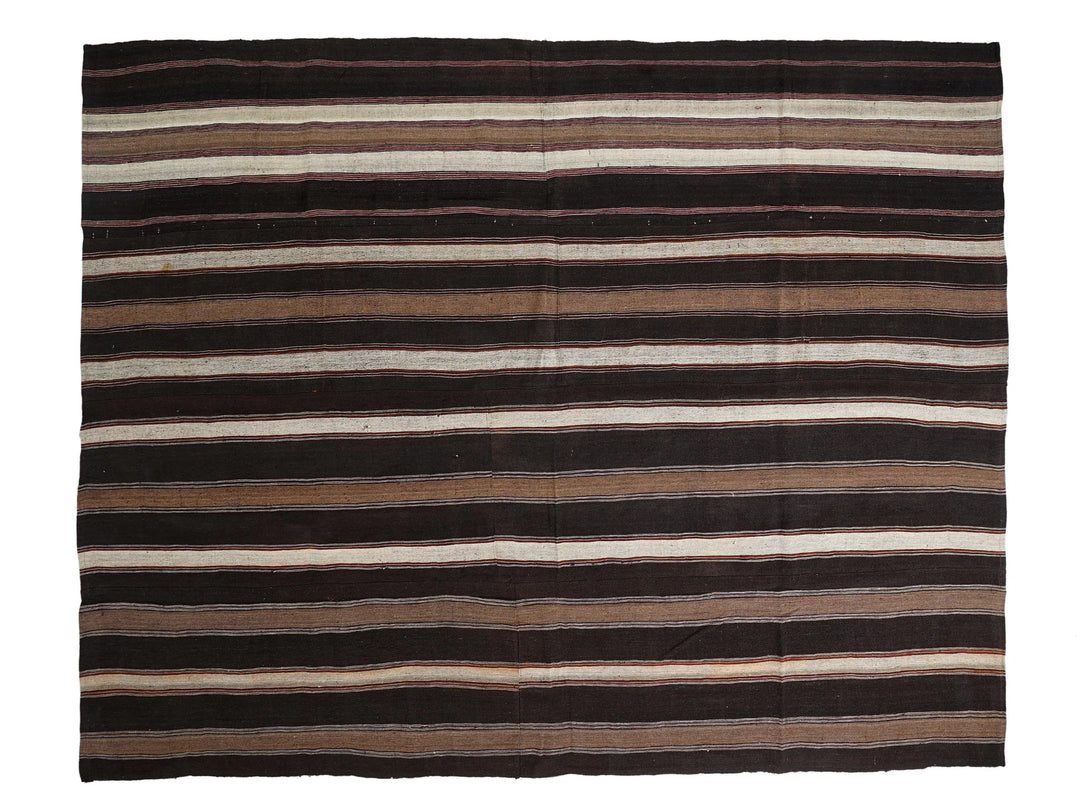 Multicolor Turkish Kilim Rug 9' 6" x 11' 8" Flat-Weave | No. VR73631