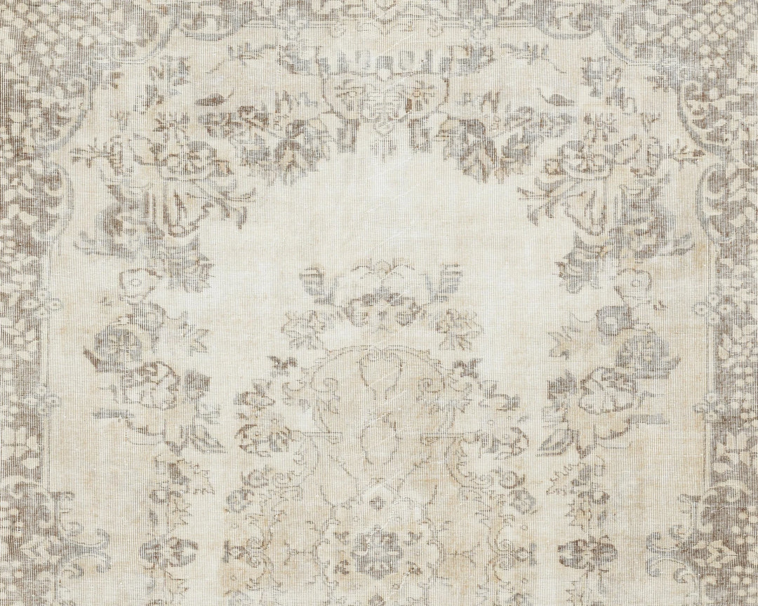 Multicolor Turkish Oushak Rug 6'5" x 9'9" Hand-Knotted view