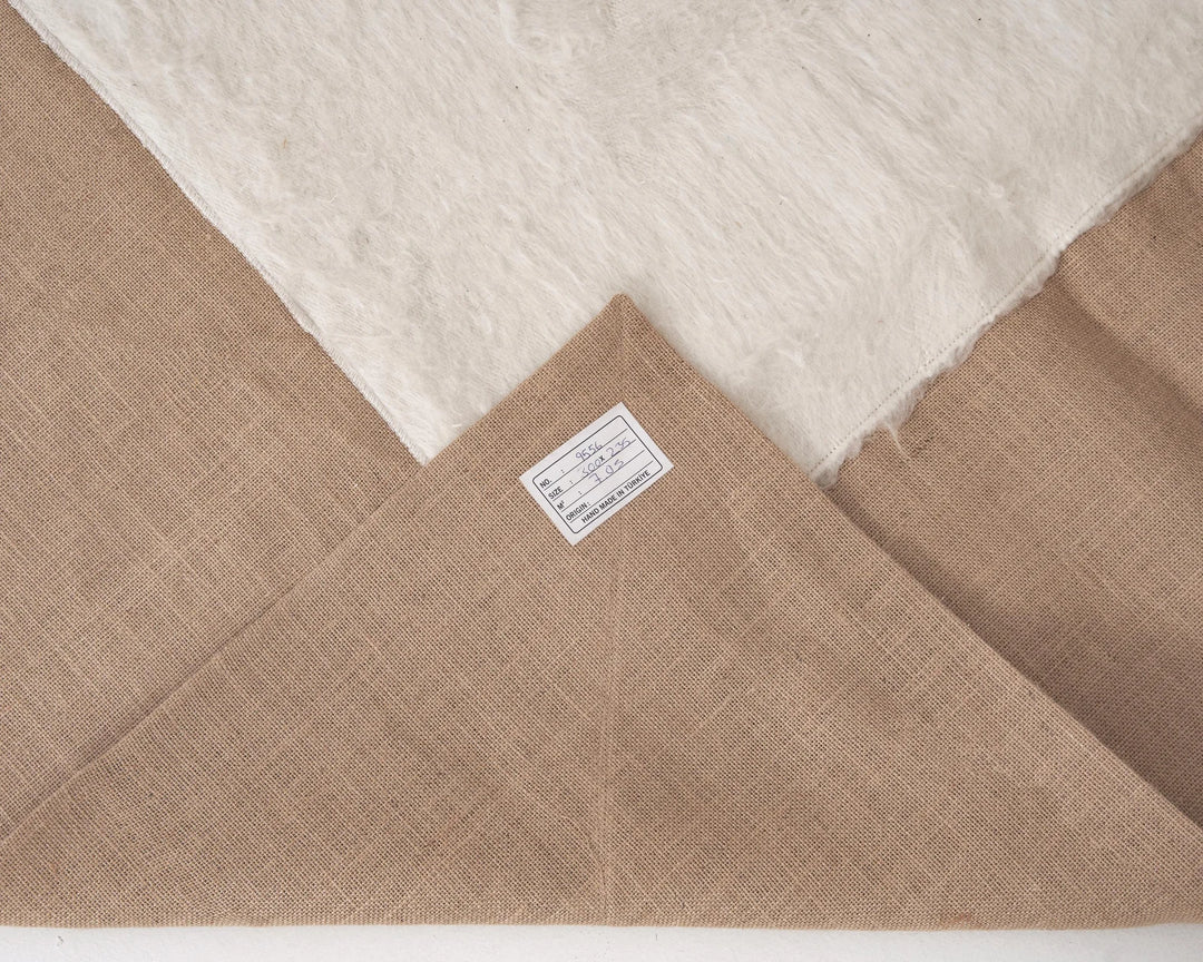 Beige Kilim Rug 7' 7" x 9' 10" | No. VR73753