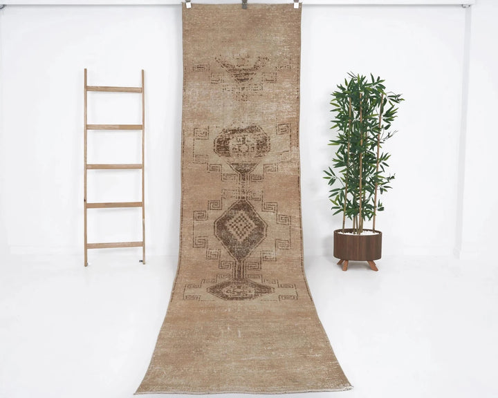 Multicolor Turkish Oushak Rug 2'11" x 11'8" Hand-Knotted | No. VR73838