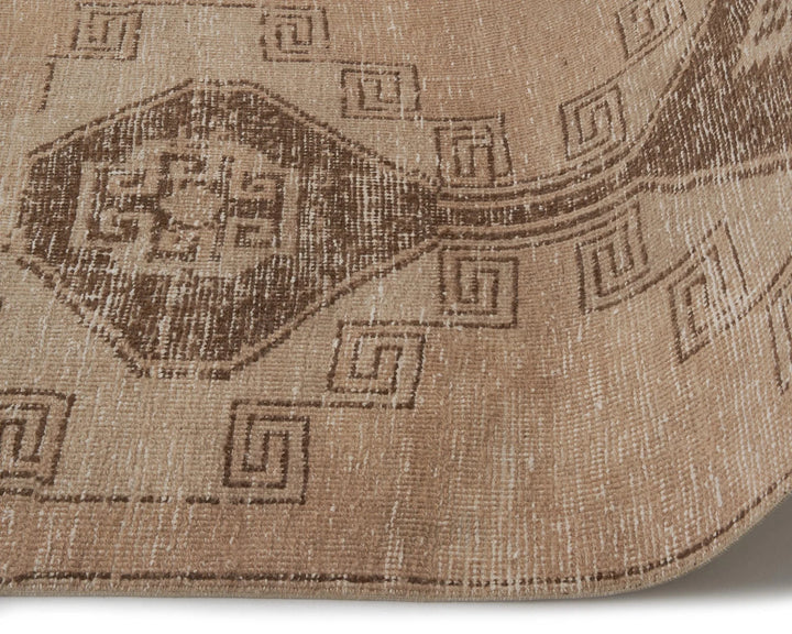 Multicolor Turkish Oushak Rug 2'11" x 11'8" Hand-Knotted pattern