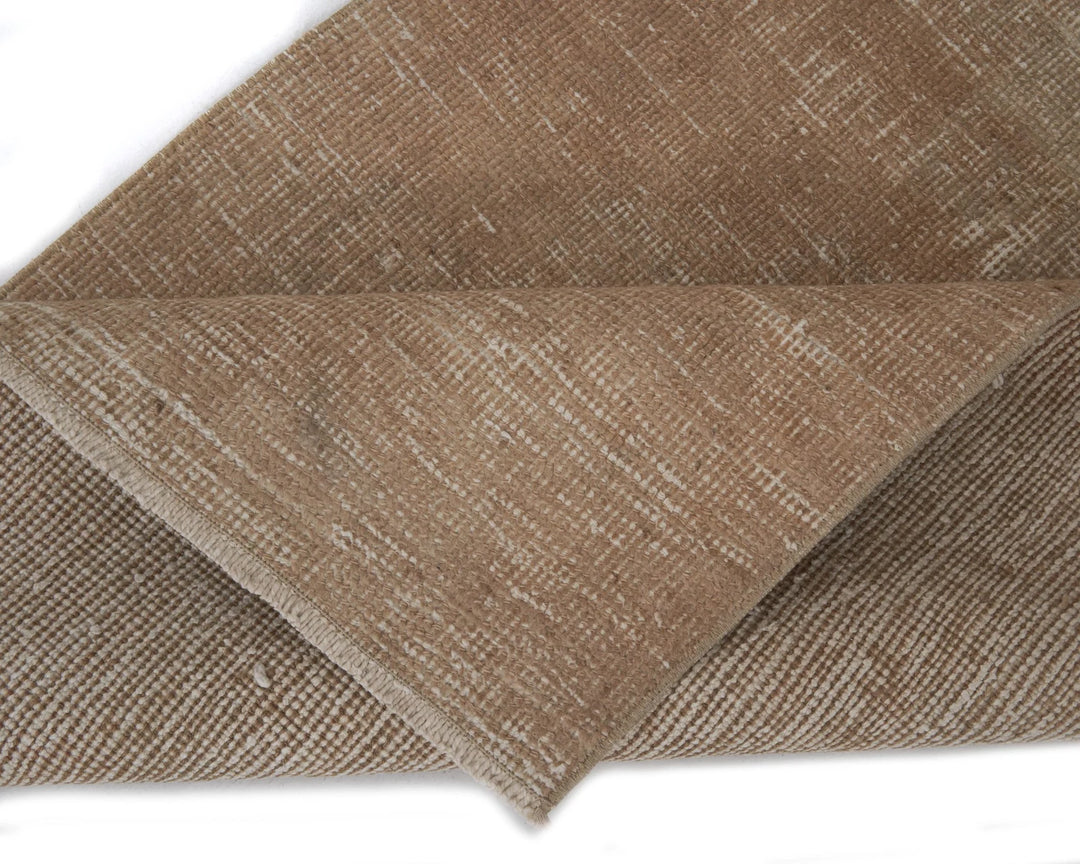 Multicolor Turkish Oushak Rug 2'11" x 11'8" Hand-Knotted reverse