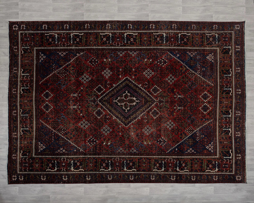 Multicolor Turkish Oushak Rug 8' 9" x 12' Hand-Knotted | No. VR73907