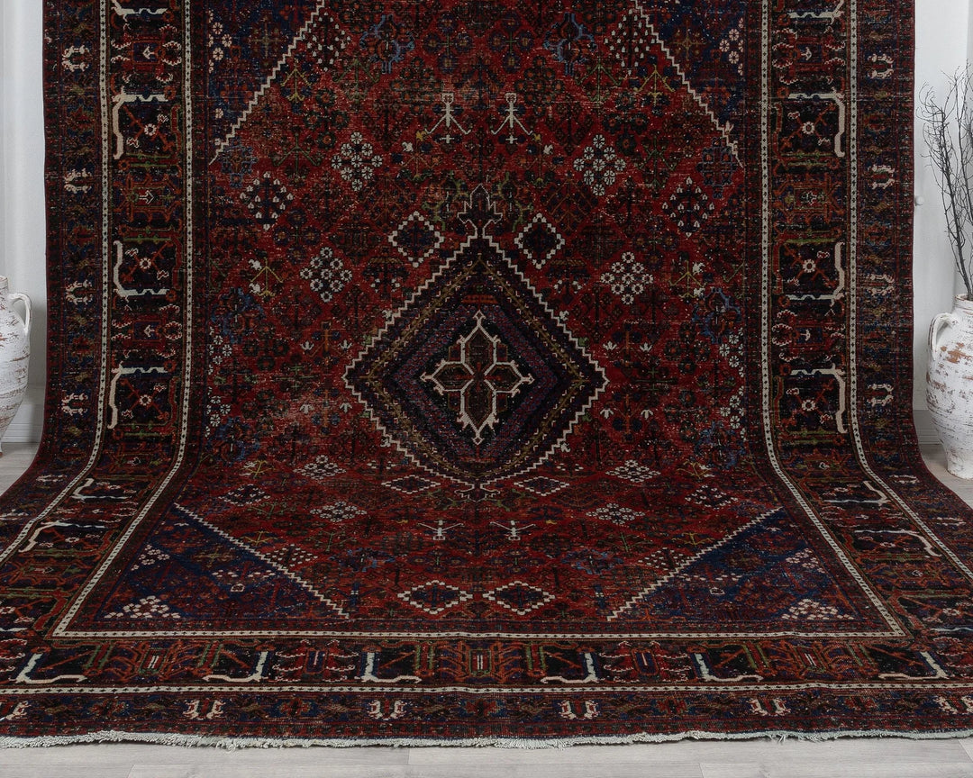 Multicolor Turkish Oushak Rug 8' 9" x 12' Hand-Knotted | No. VR73907