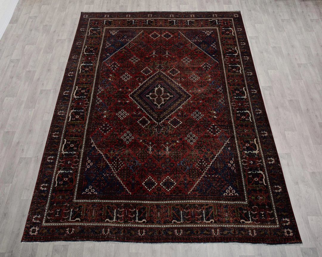Multicolor Turkish Oushak Rug 8' 9" x 12' Hand-Knotted | No. VR73907