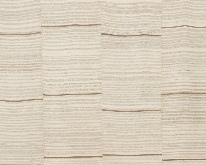 Beige Turkish Kilim Rug 9'6" x 12'10" Flat-Weave | No. VR73972