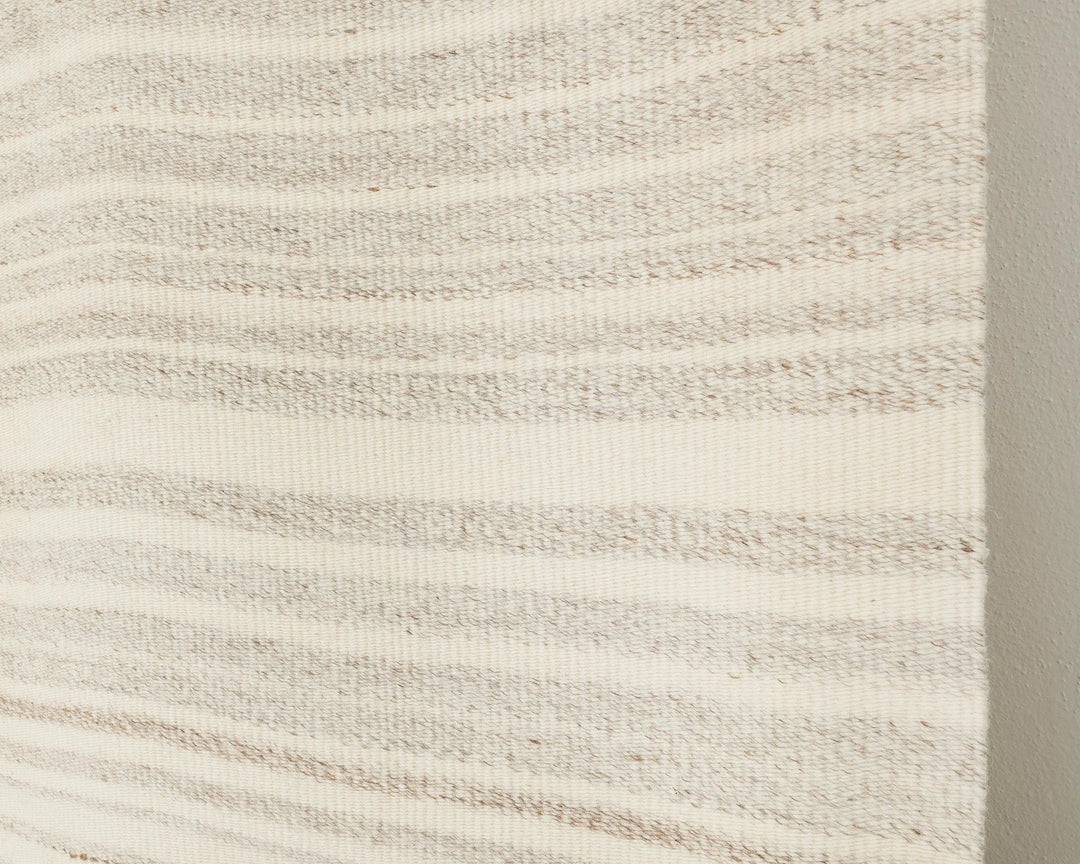 Beige Turkish Kilim Rug 9'6" x 12'10" Flat-Weave | No. VR73972