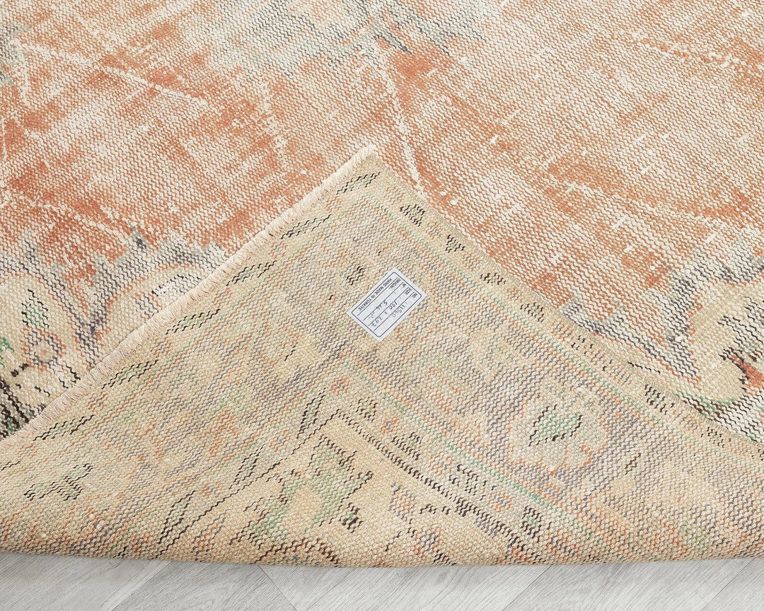 Multicolor Turkish Oushak Rug 6'2" x 9'8" Hand-Knotted | No. VR74012