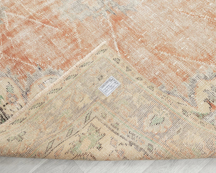 Multicolor Turkish Oushak Rug 6'2" x 9'8" Hand-Knotted | No. VR74012