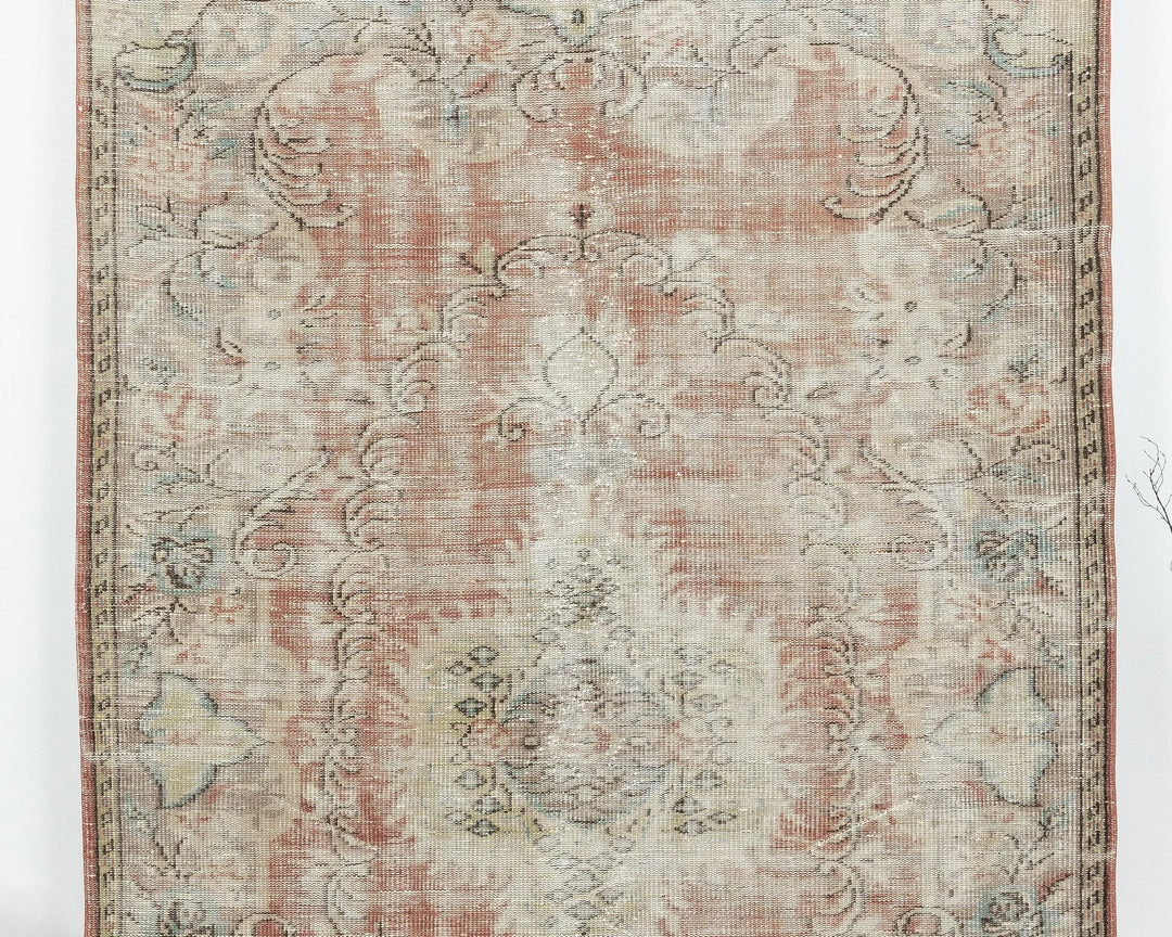 Multicolor Turkish Oushak Rug 5' 8" x 9' 2" Hand-Knotted | No. VR74127