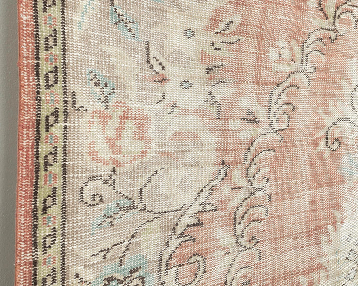 Multicolor Turkish Oushak Rug 5' 8" x 9' 2" Hand-Knotted | No. VR74127