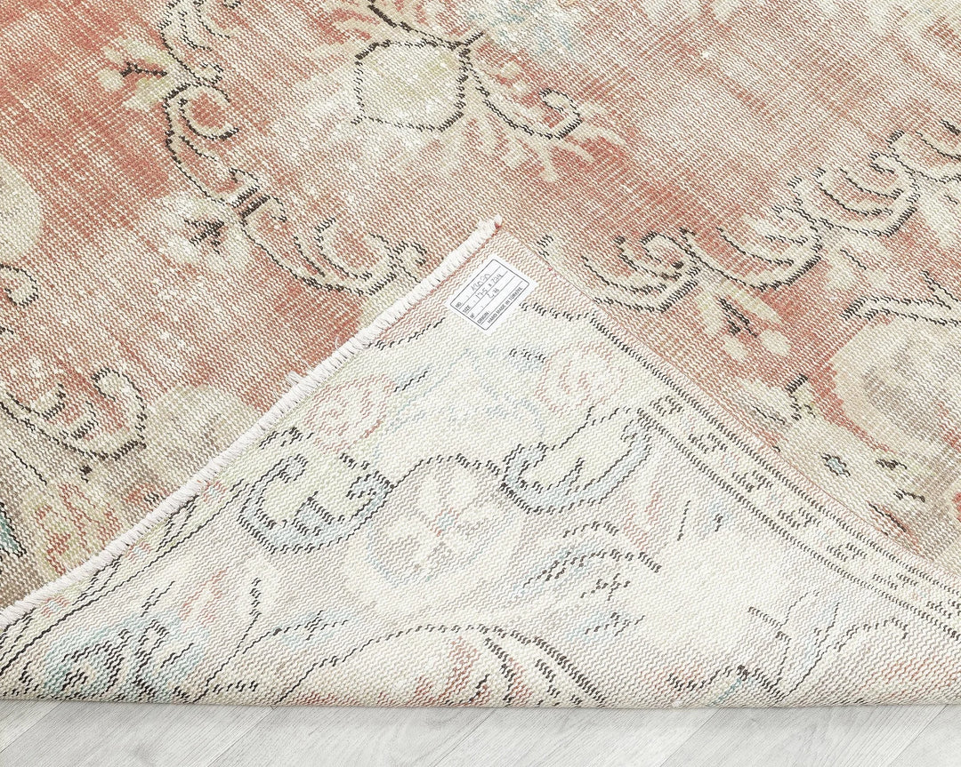 Multicolor Turkish Oushak Rug 5' 8" x 9' 2" Hand-Knotted | No. VR74127