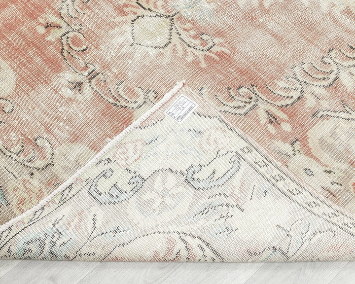 Multicolor Turkish Oushak Rug 5' 8" x 9' 2" Hand-Knotted | No. VR74127