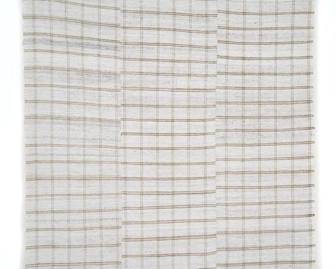 Gray Turkish Kilim Rug 5'6" x 7'10" Flat-Weave | No. VR74175