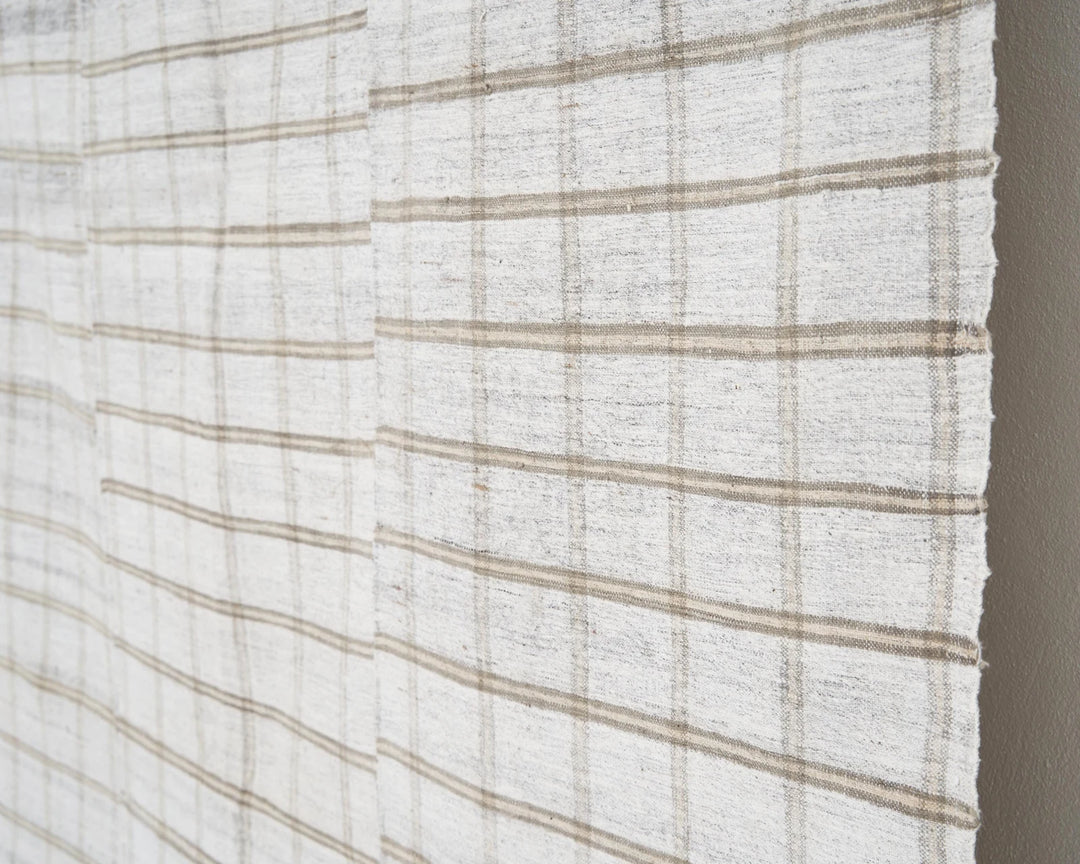 Gray Turkish Kilim Rug 5'6" x 7'10" Flat-Weave | No. VR74175