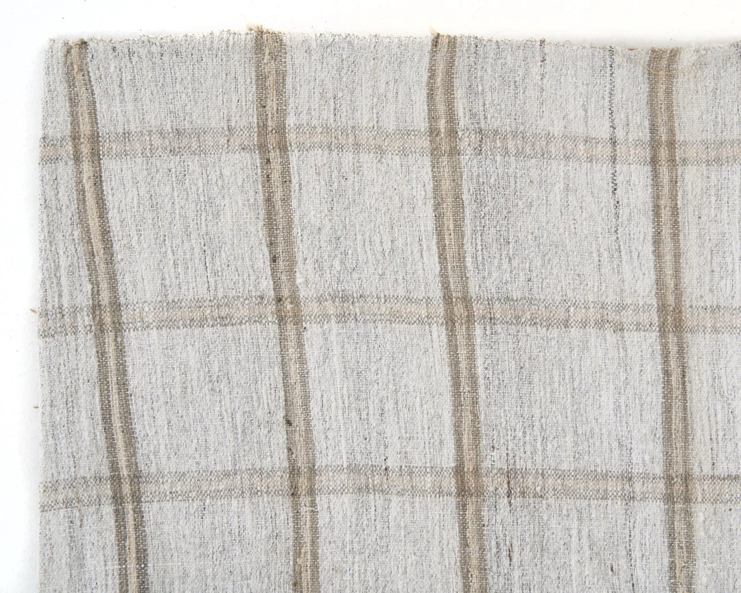 Gray Turkish Kilim Rug 5'6" x 7'10" Flat-Weave | No. VR74175