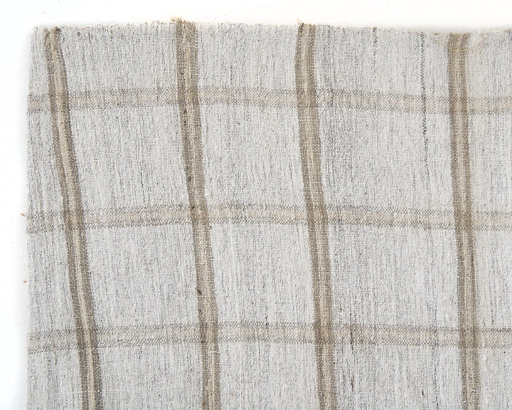 Gray Turkish Kilim Rug 5'6" x 7'10" Flat-Weave | No. VR74175