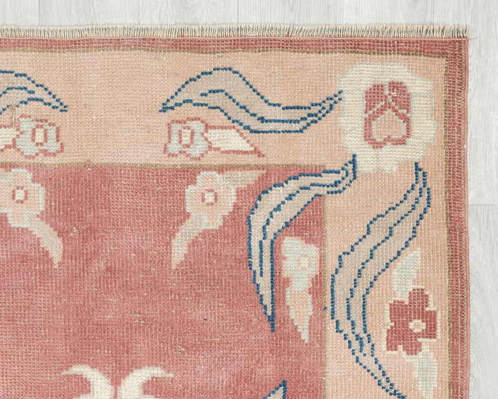 Multicolor Turkish Oushak Rug 3' x 4' 7" Hand-Knotted | No. VR74252