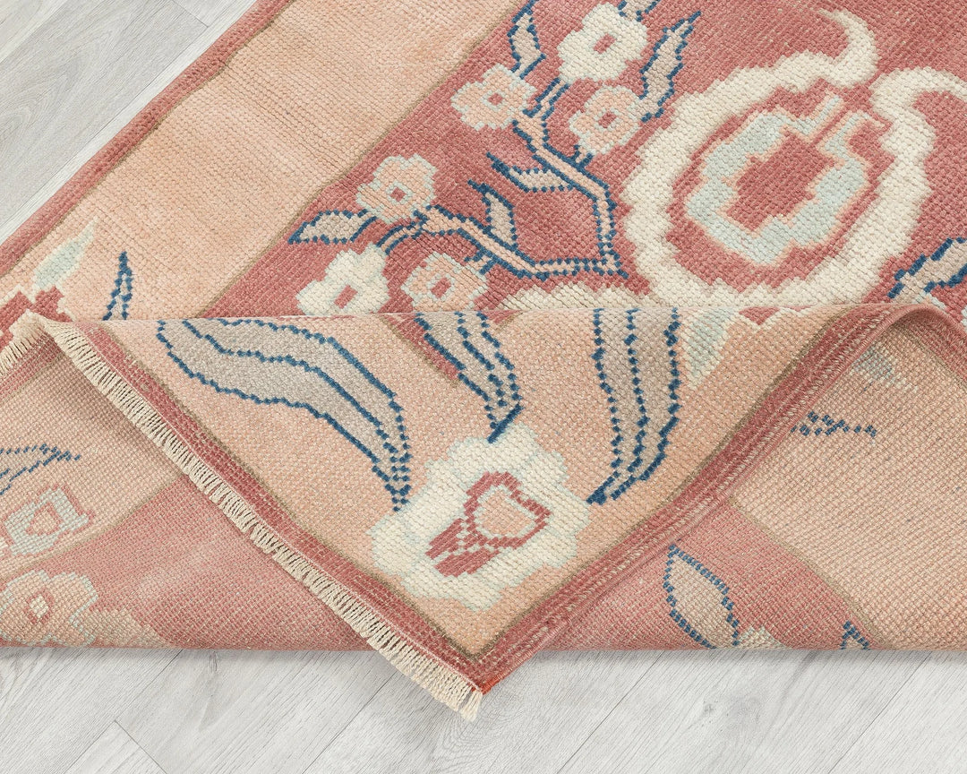 Multicolor Turkish Oushak Rug 3' x 4' 7" Hand-Knotted | No. VR74252