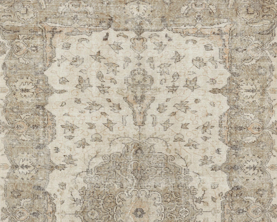 Beige Oushak Rug 5' 11" x 9' | No. VR74371