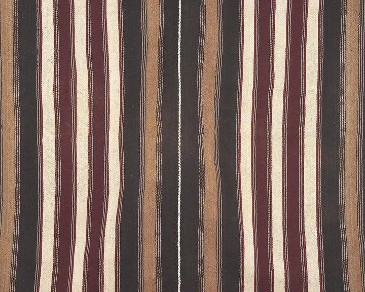 Brown Turkish Kilim Rug 5'6" x 7'4" Flat-Weave | No. VR74372