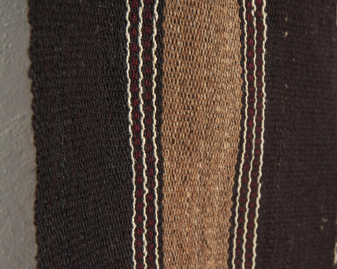 Brown Turkish Kilim Rug 5'6" x 7'4" Flat-Weave | No. VR74372