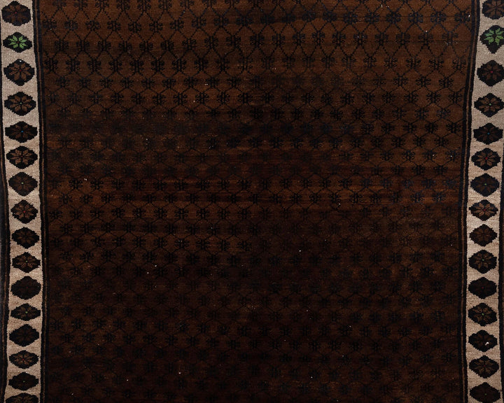 Brown Turkish Oushak Rug 6' 6" x 9' 3" Hand-Knotted | No. VR74387