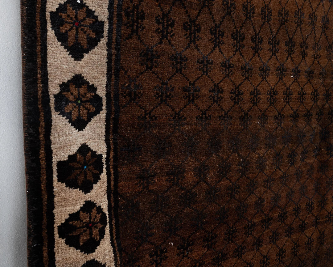 Brown Turkish Oushak Rug 6' 6" x 9' 3" Hand-Knotted | No. VR74387