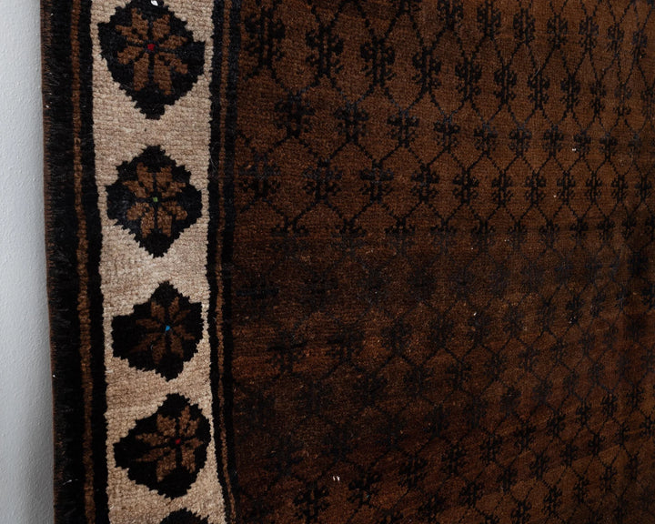 Brown Turkish Oushak Rug 6' 6" x 9' 3" Hand-Knotted | No. VR74387