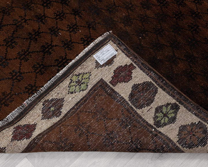 Brown Turkish Oushak Rug 6' 6" x 9' 3" Hand-Knotted | No. VR74387